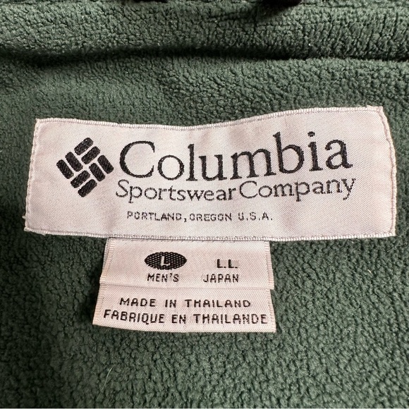 Vintage Columbia Powder Keg Ski Jacket Blue Green Mens Large w/ Coat Insert Warm - Picture 12 of 16